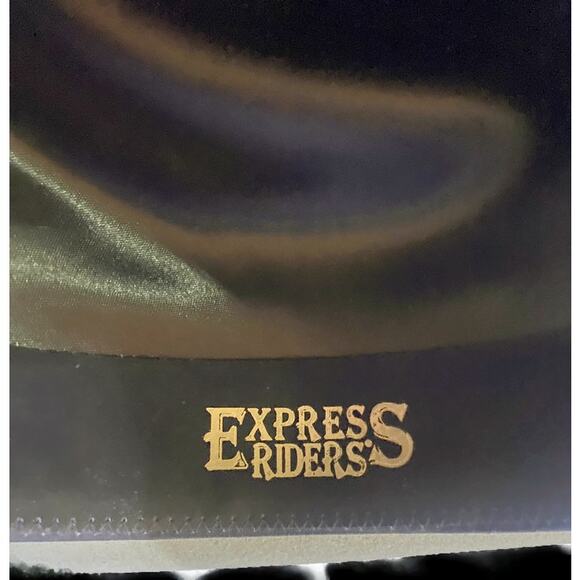 Express Riders Cowboy Hat Men's Size 6 7/8 Gray 100% Premium Wool Felt - Picture 10 of 14